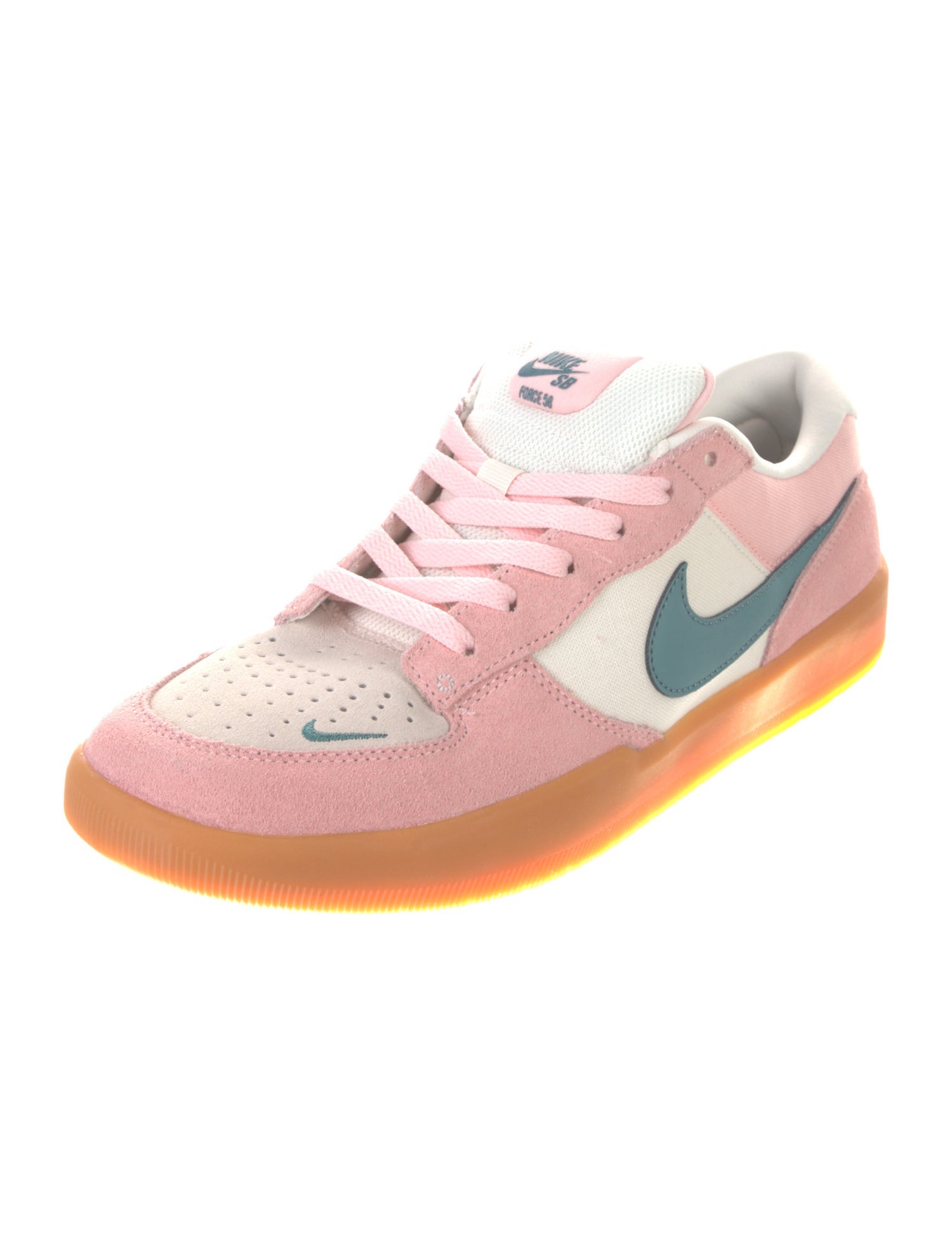 Nike Suede Colorblock Pattern Sneakers