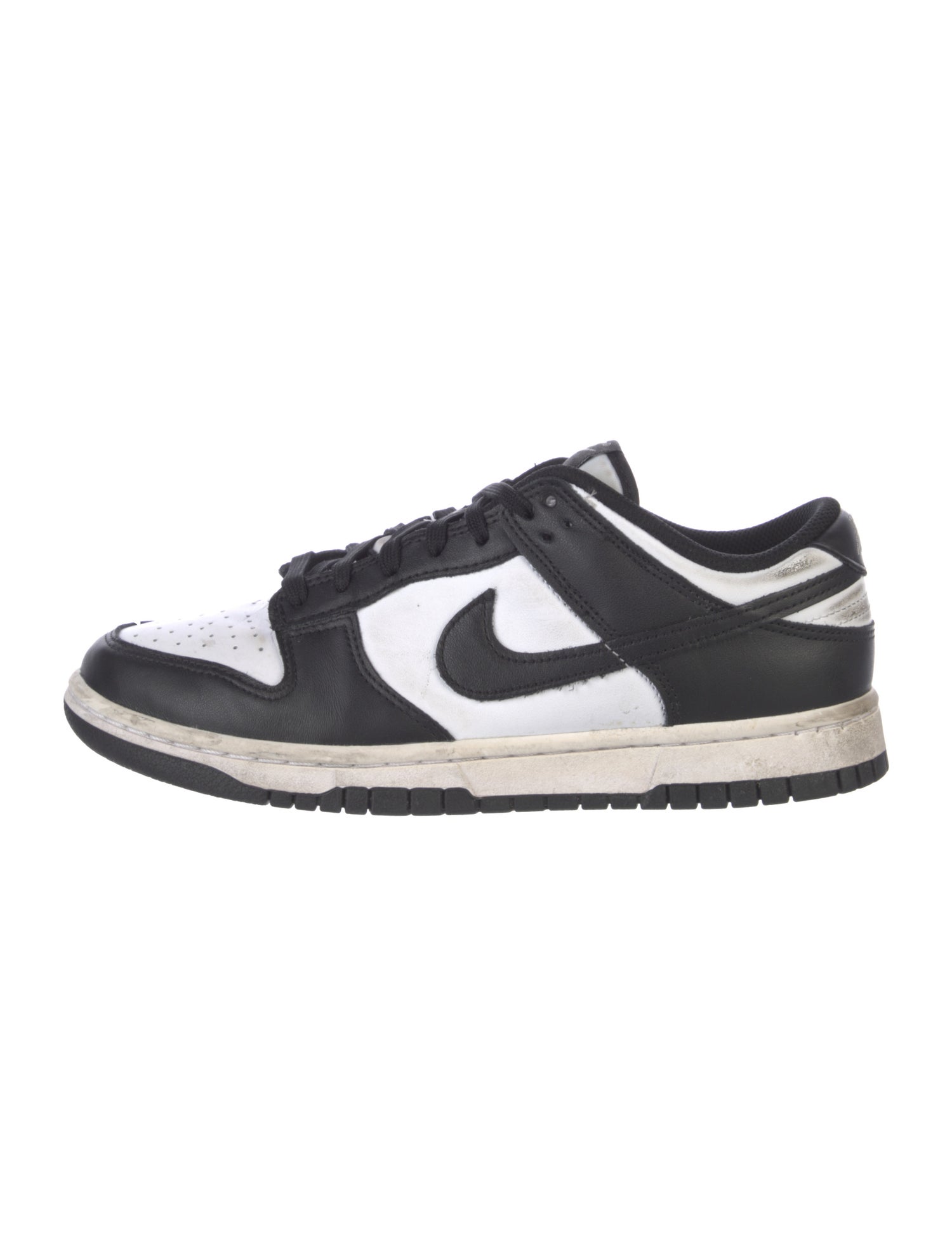 Nike Leather Colorblock Pattern Athletic Sneakers