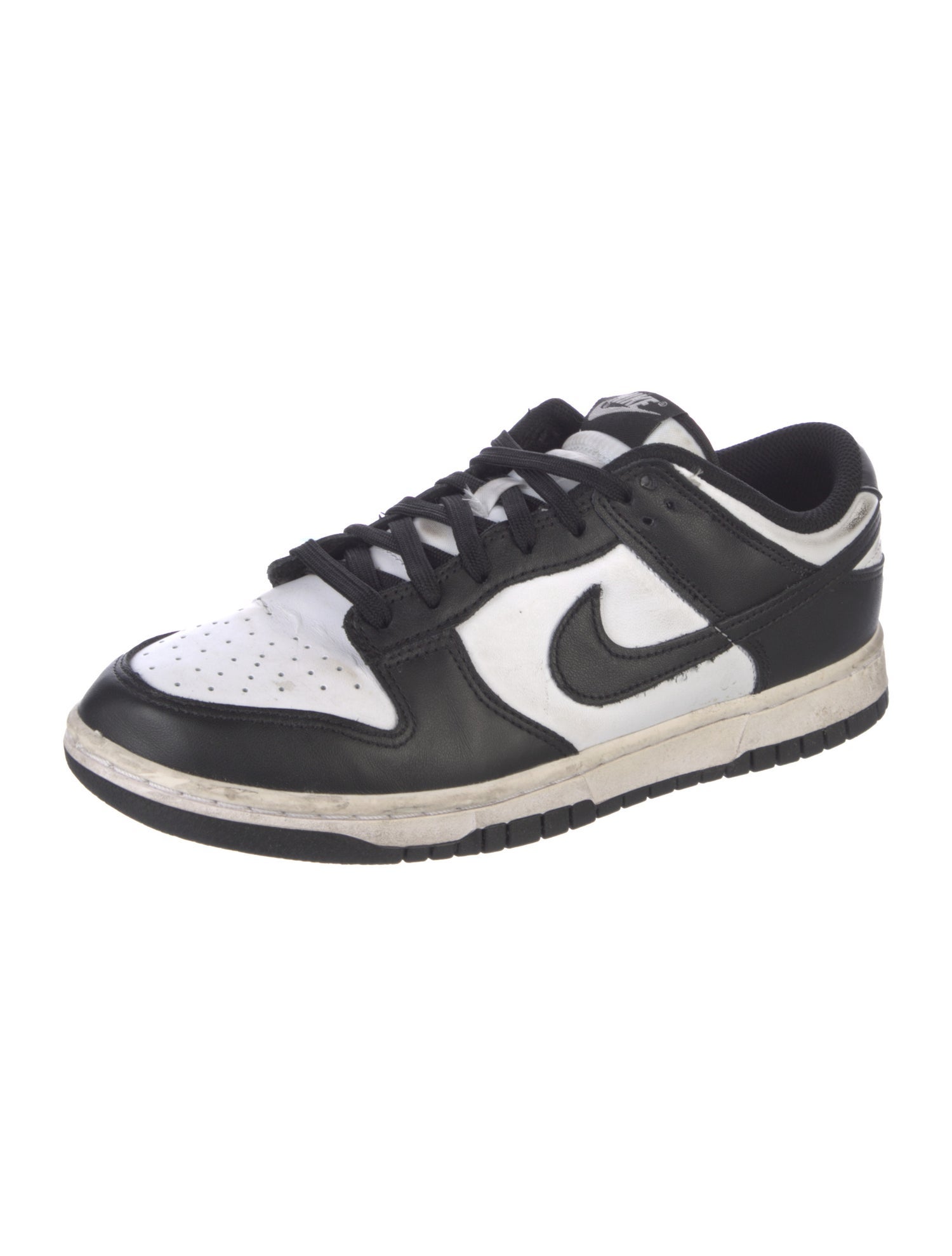 Nike Leather Colorblock Pattern Athletic Sneakers