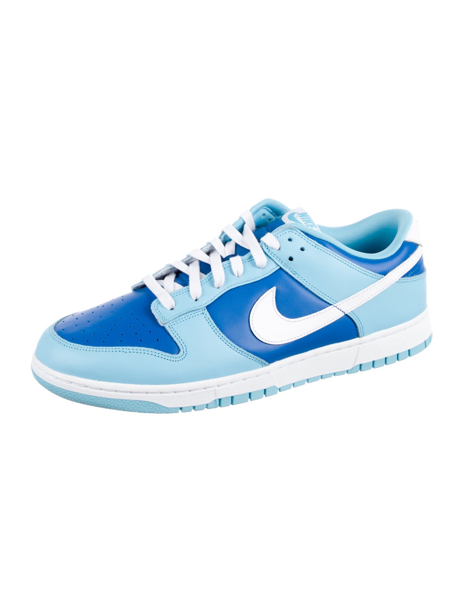 Nike Leather Colorblock Pattern Sneakers