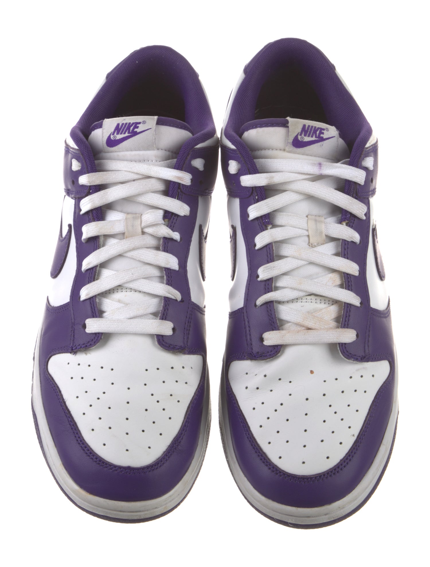 Nike Leather Colorblock Pattern Sneakers