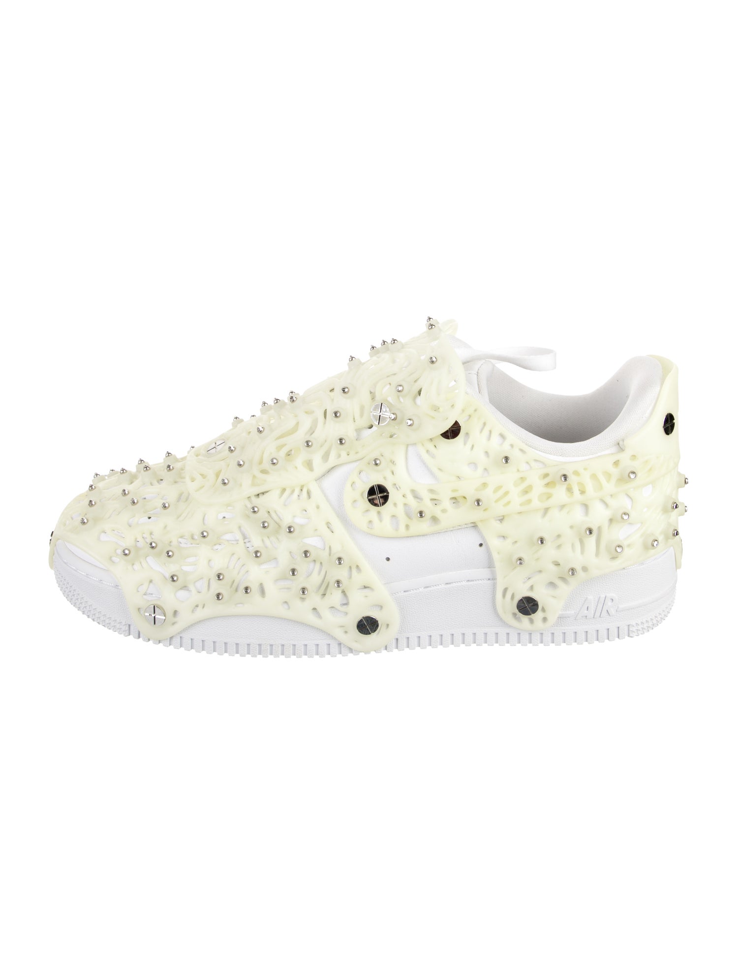 Nike Nike Air Force 1 Low Swarovski Retroreflective Crystals White Athletic Sneakers
