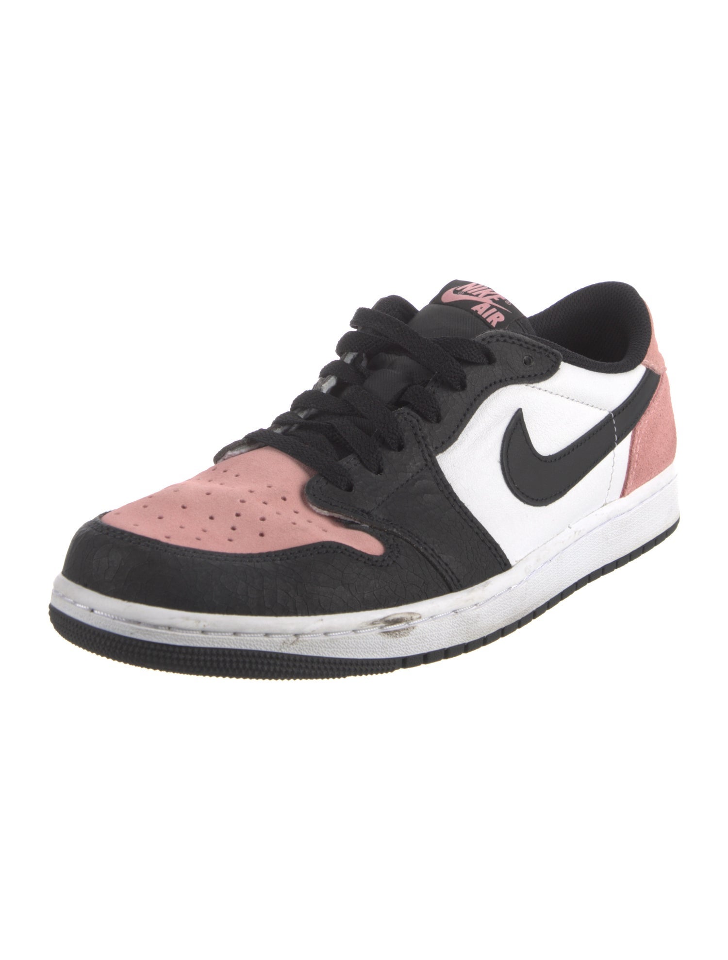 Nike Leather Colorblock Pattern Sneakers