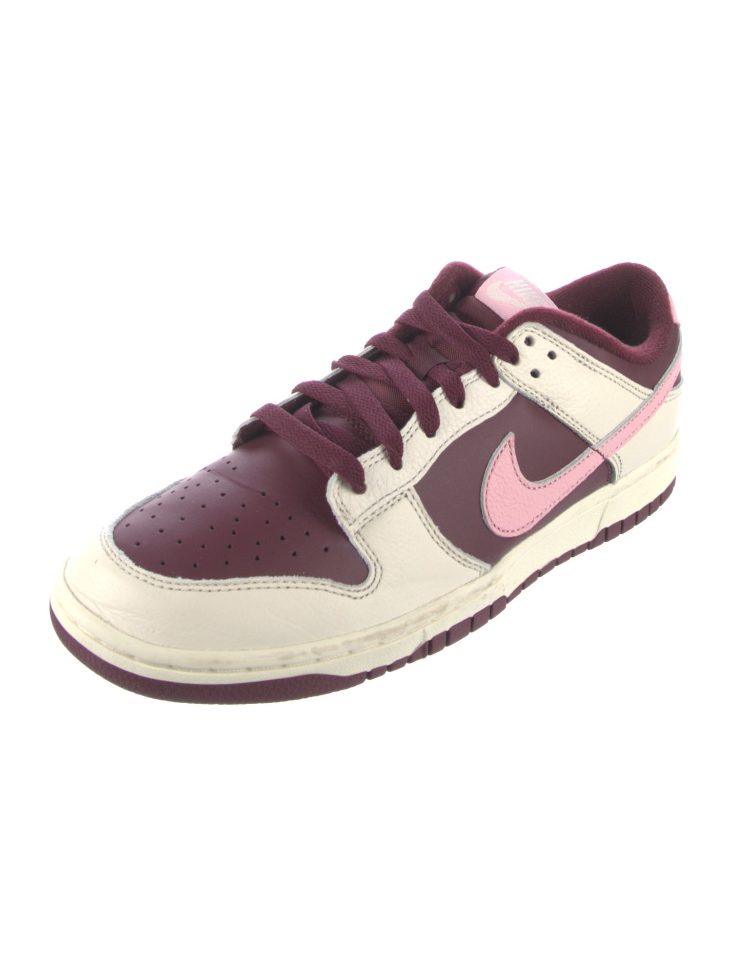 Nike Leather Colorblock Pattern Sneakers