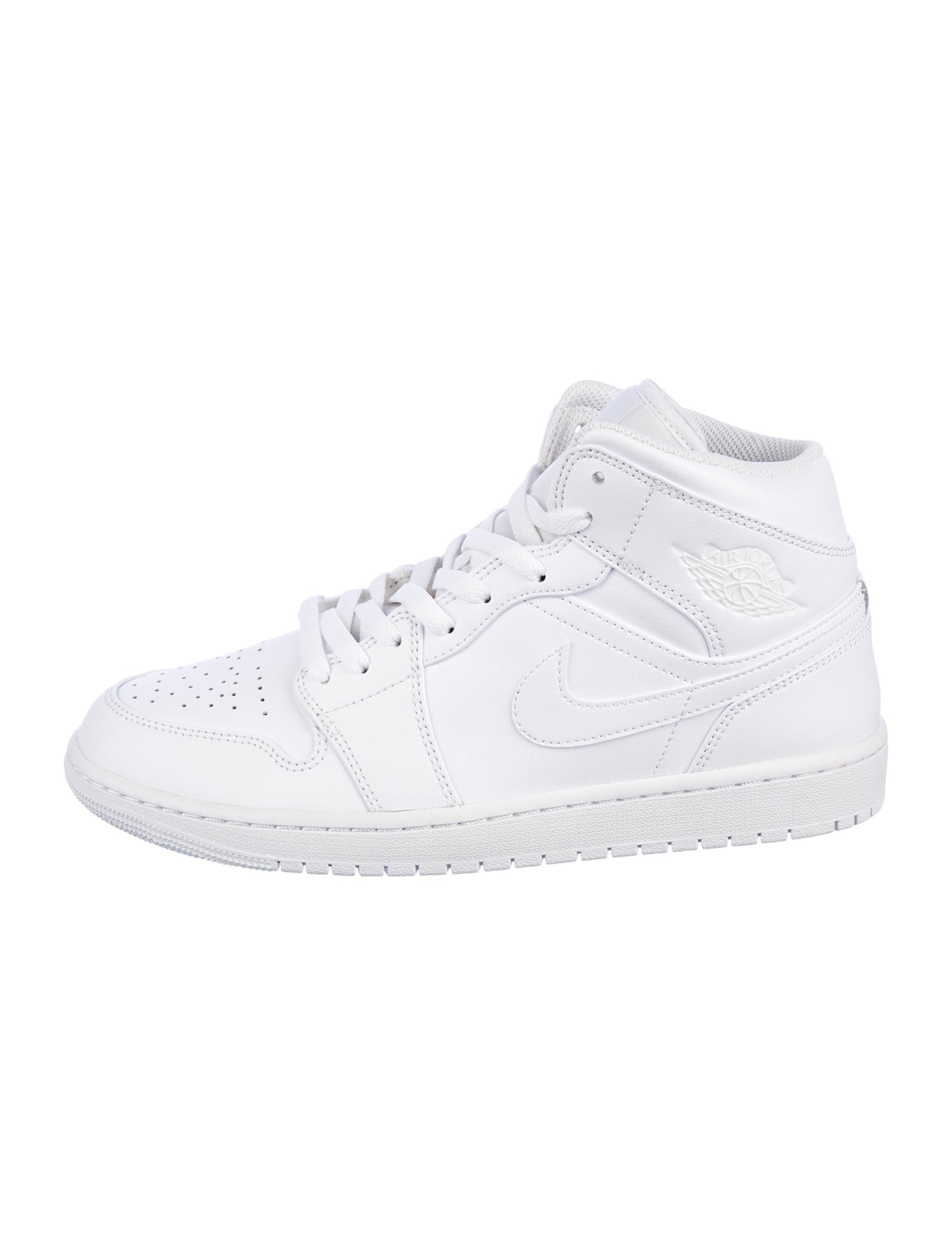 Jordan Jordan 1 Mid Triple White Sneakers
