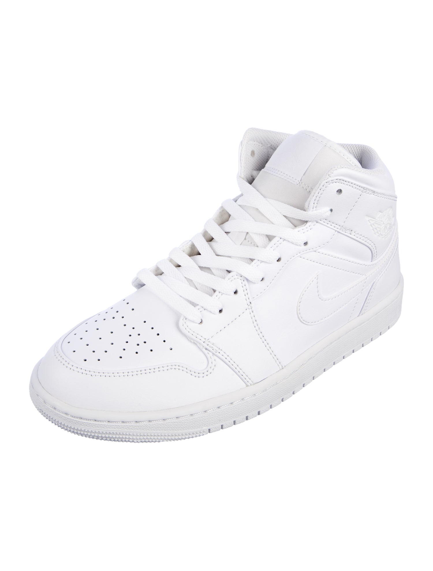Jordan Jordan 1 Mid Triple White Sneakers