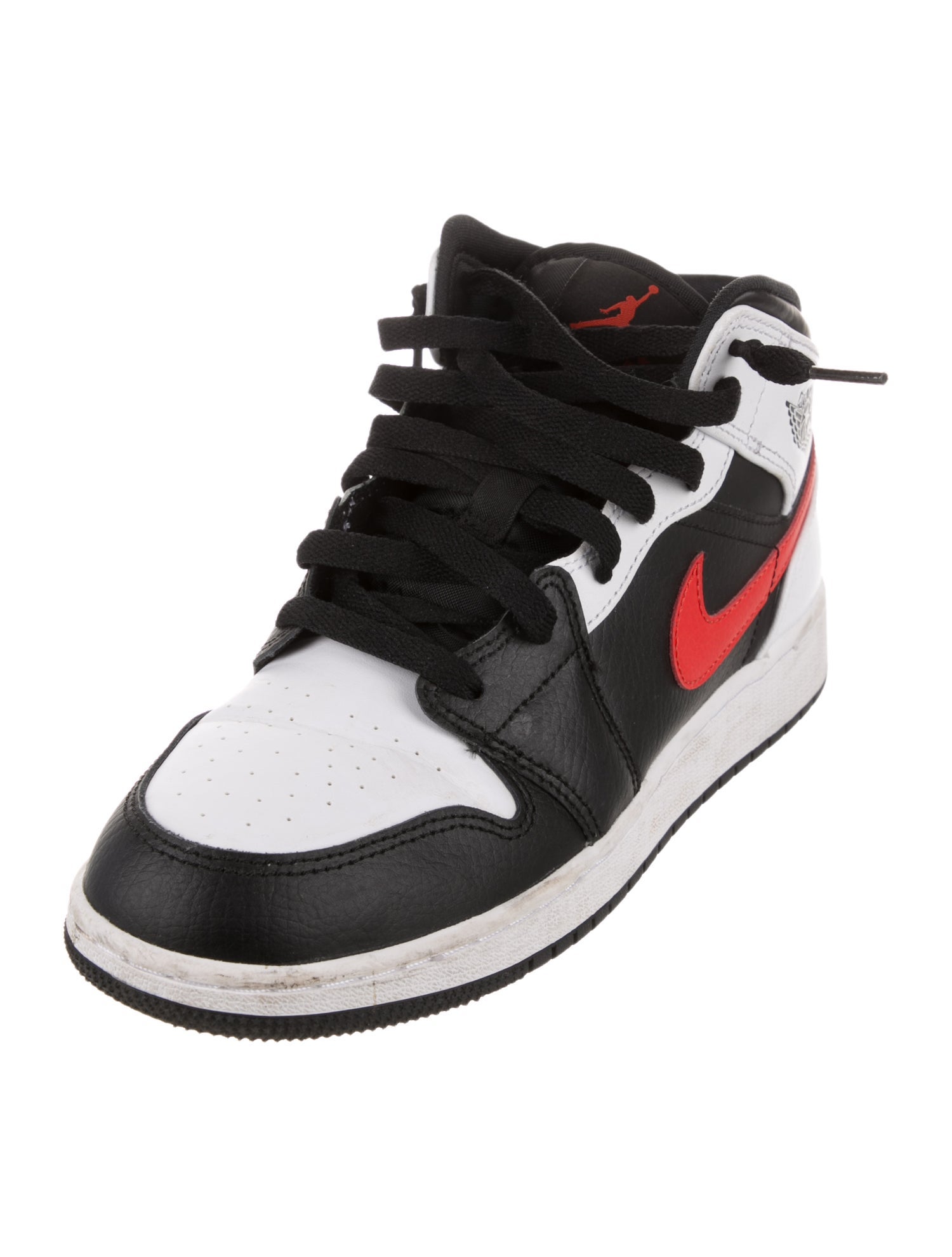 Jordan Leather Colorblock Pattern Sneakers