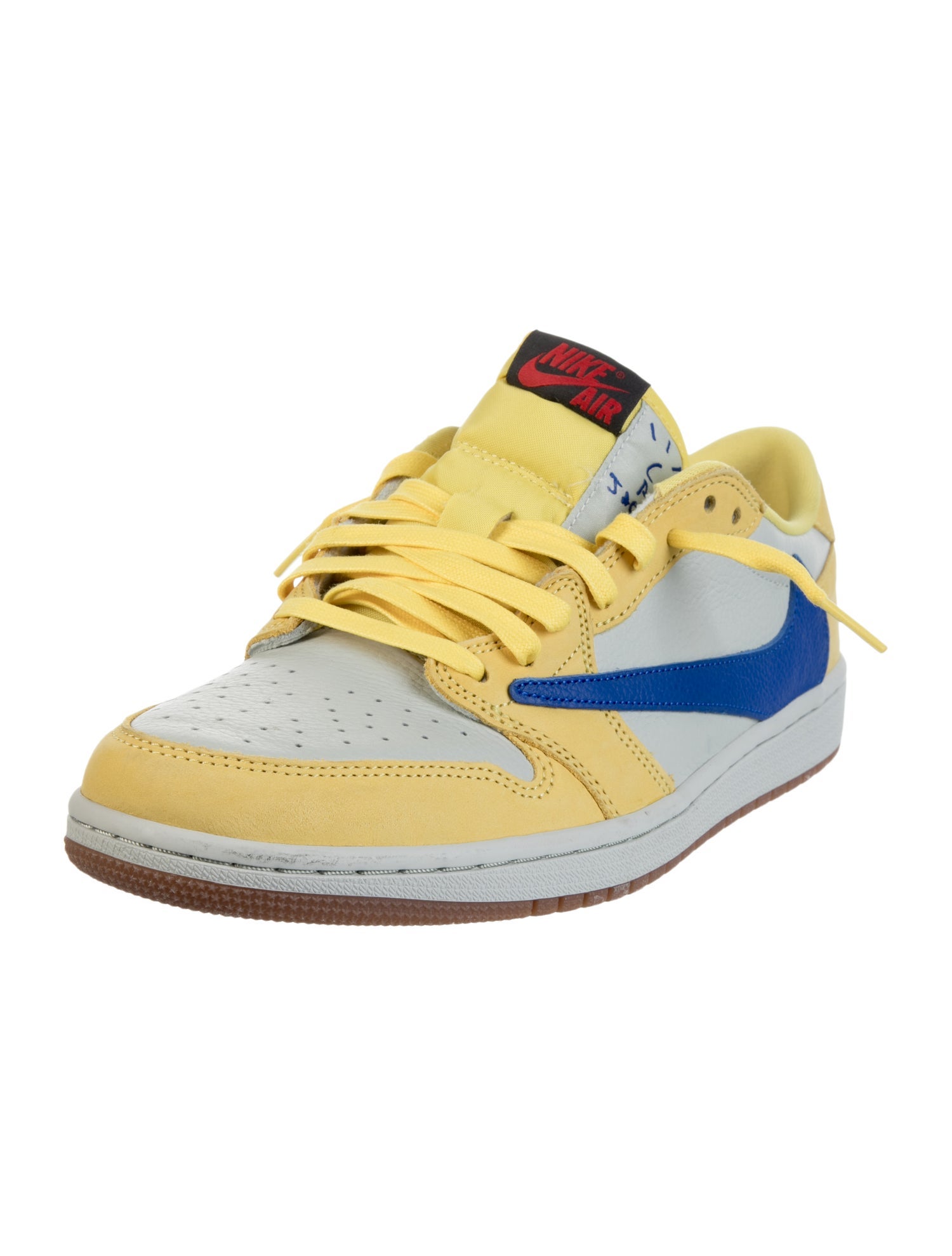 Nike x Travis Scott Leather Colorblock Pattern Sneakers