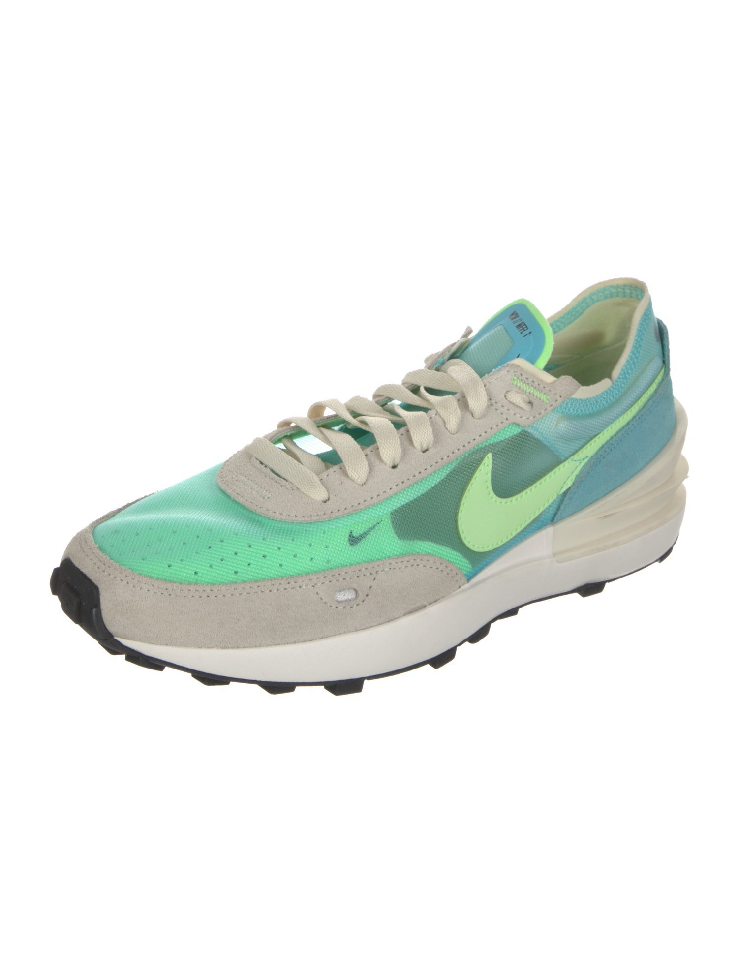 Nike Suede Colorblock Pattern Athletic Sneakers