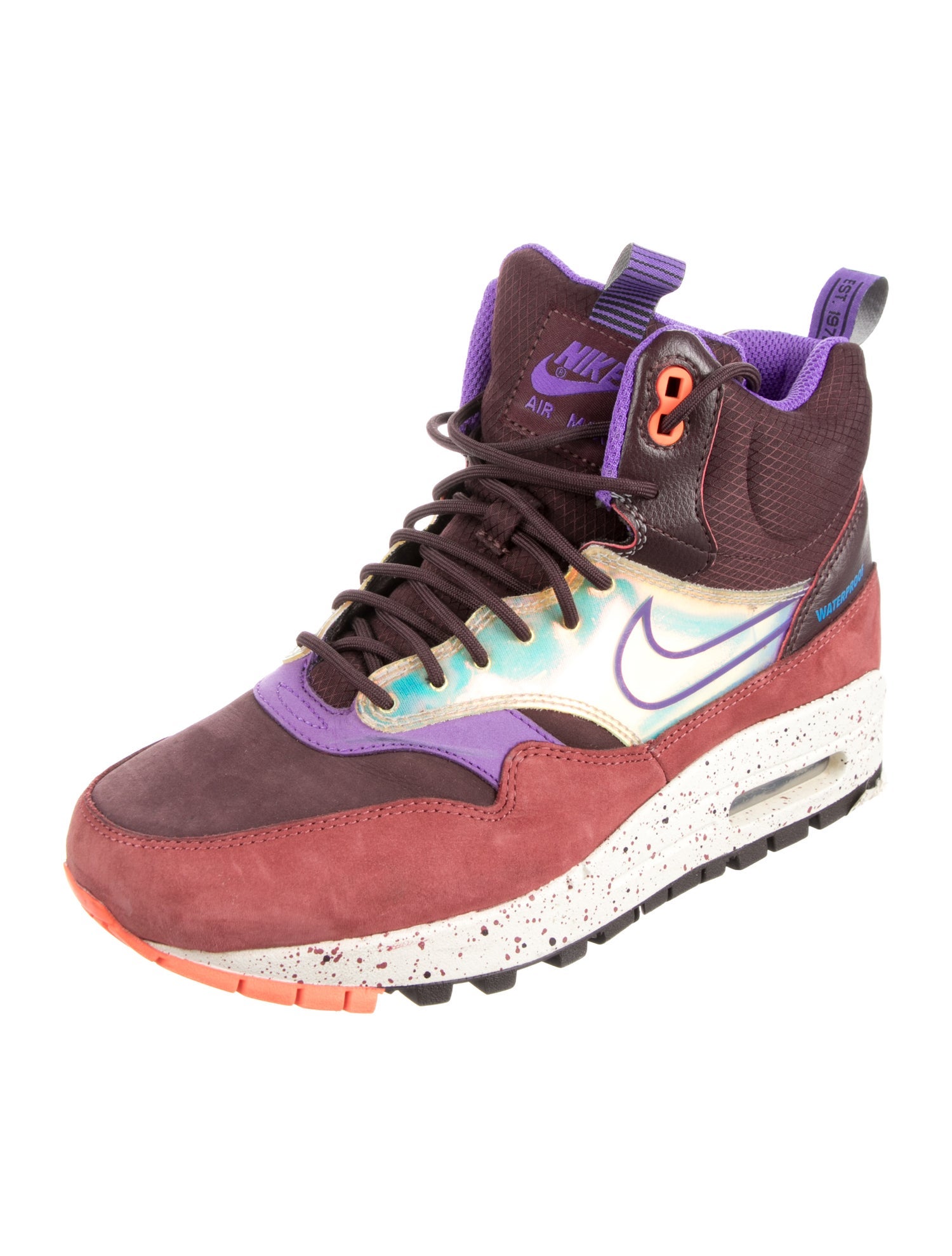 Nike Suede Printed Wedge Sneakers