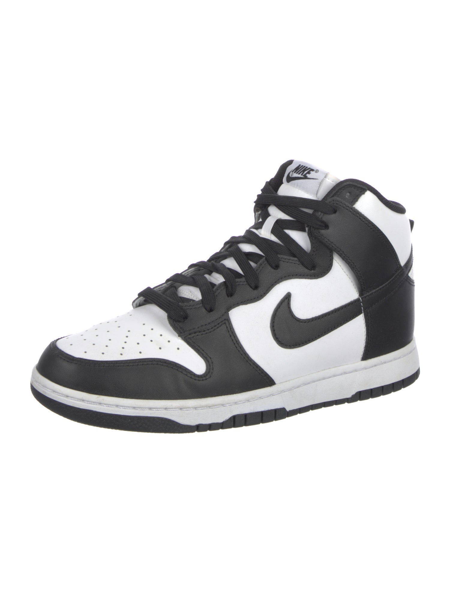 Nike Leather Colorblock Pattern Sneakers