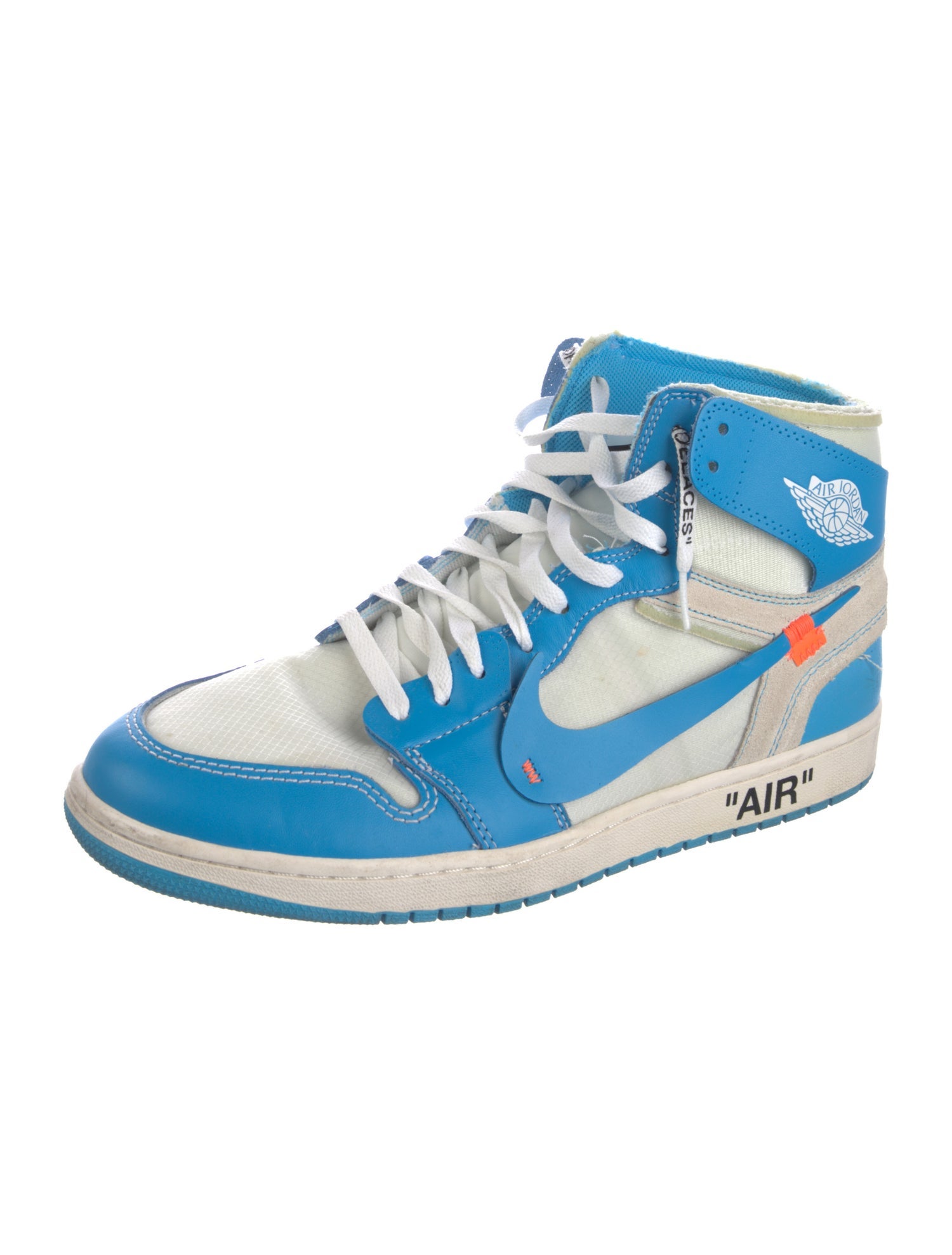 Off-White x Jordan 1 Retro High 'University Blue' Sneakers