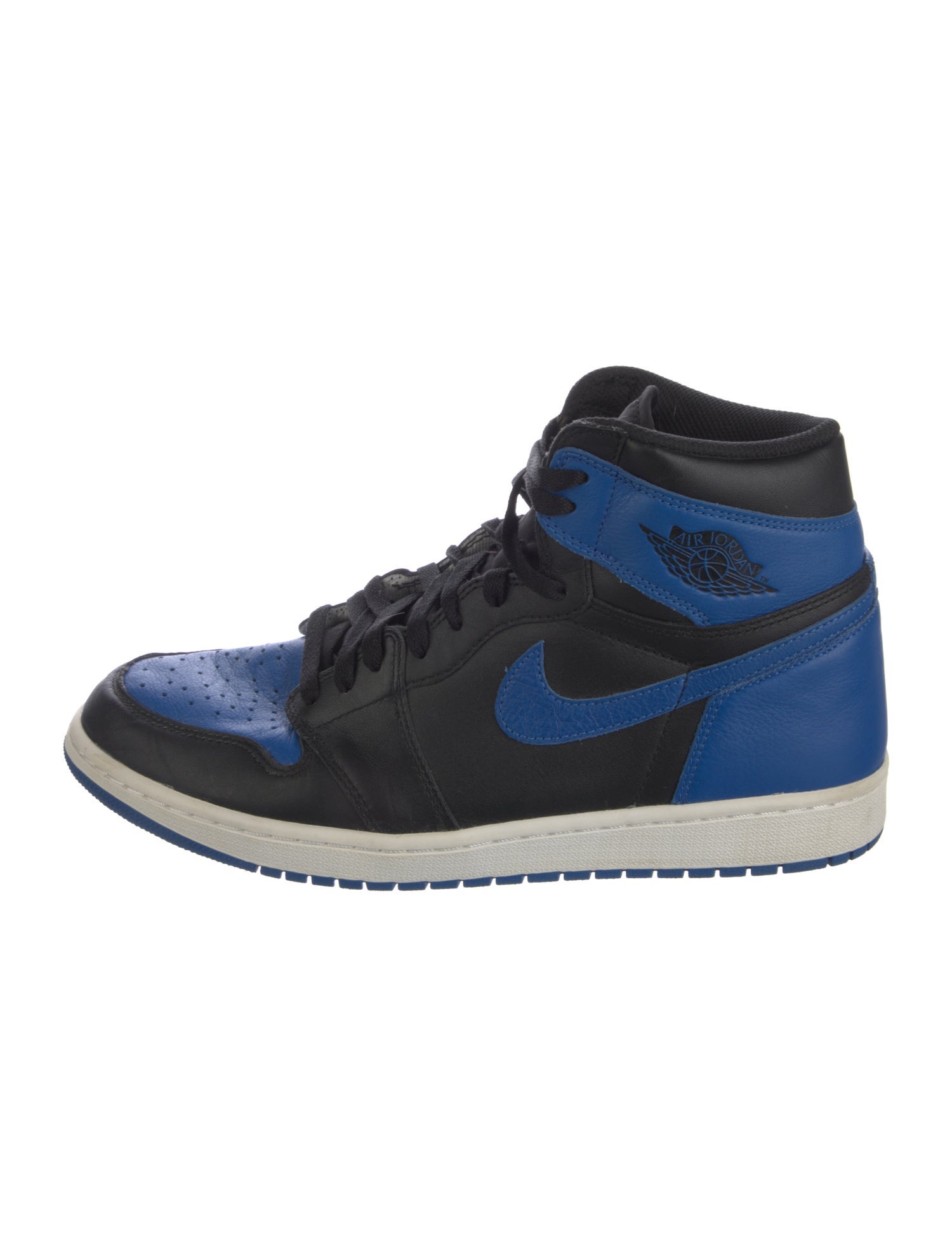 Jordan Leather Colorblock Pattern Sneakers