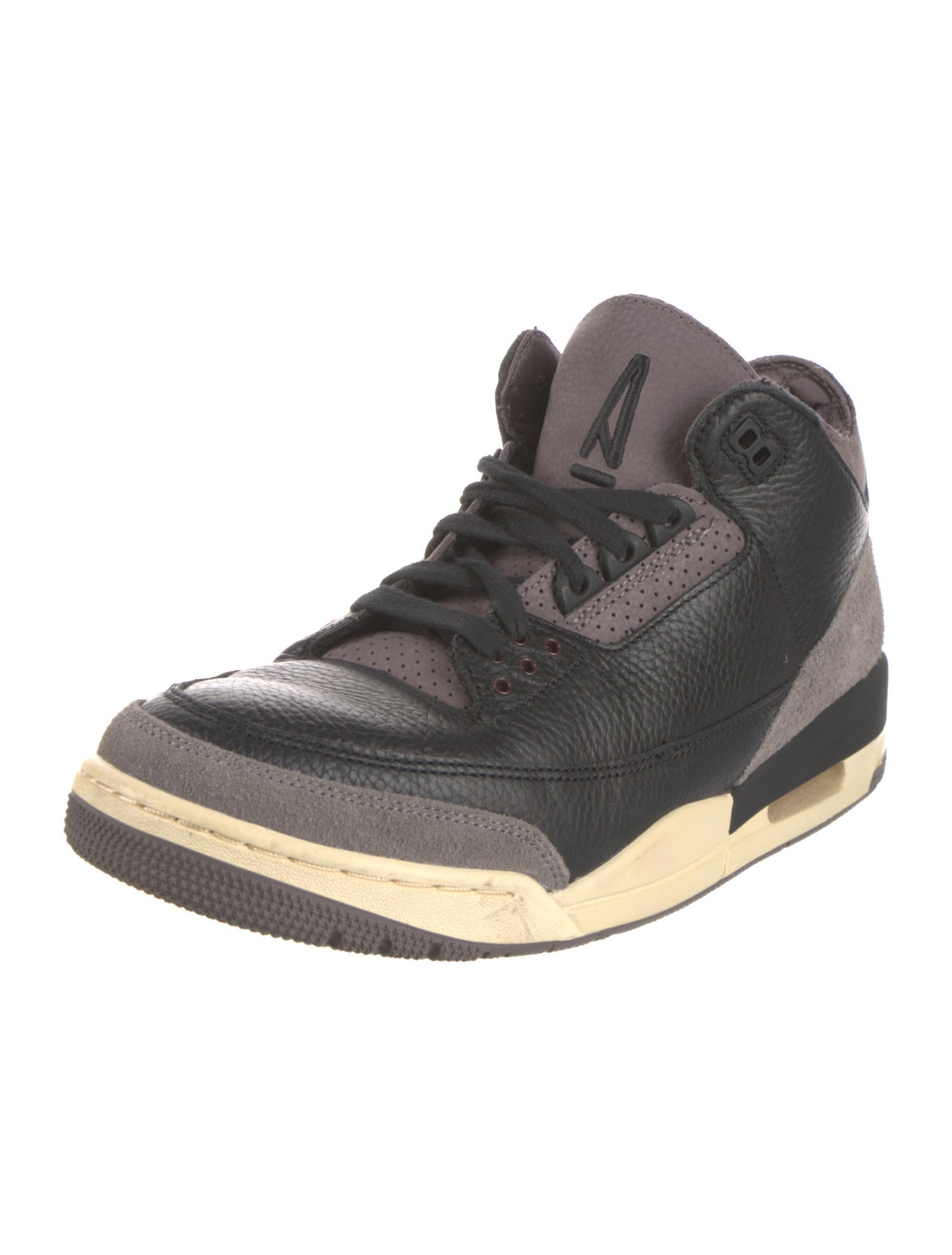 Nike Leather Colorblock Pattern Sneakers