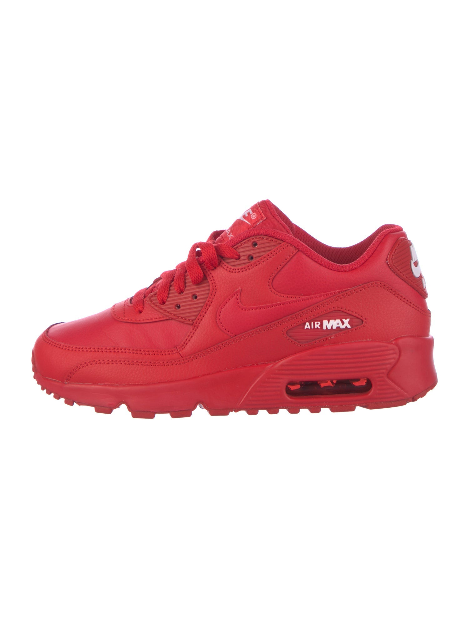 Nike Boys' Air Max 90 Leather GS 'University Red' sneakers