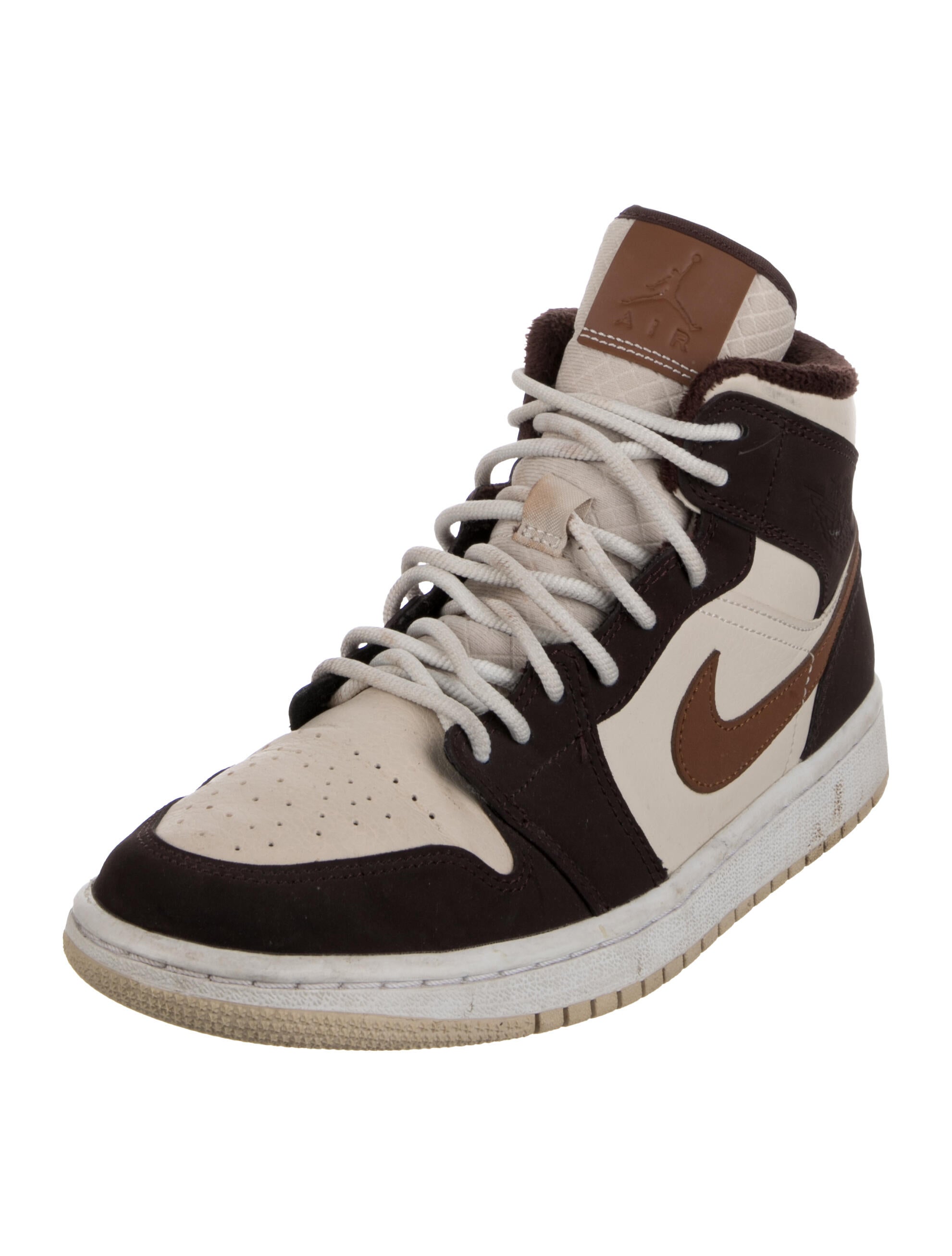 Nike Leather Colorblock Pattern Wedge Sneakers