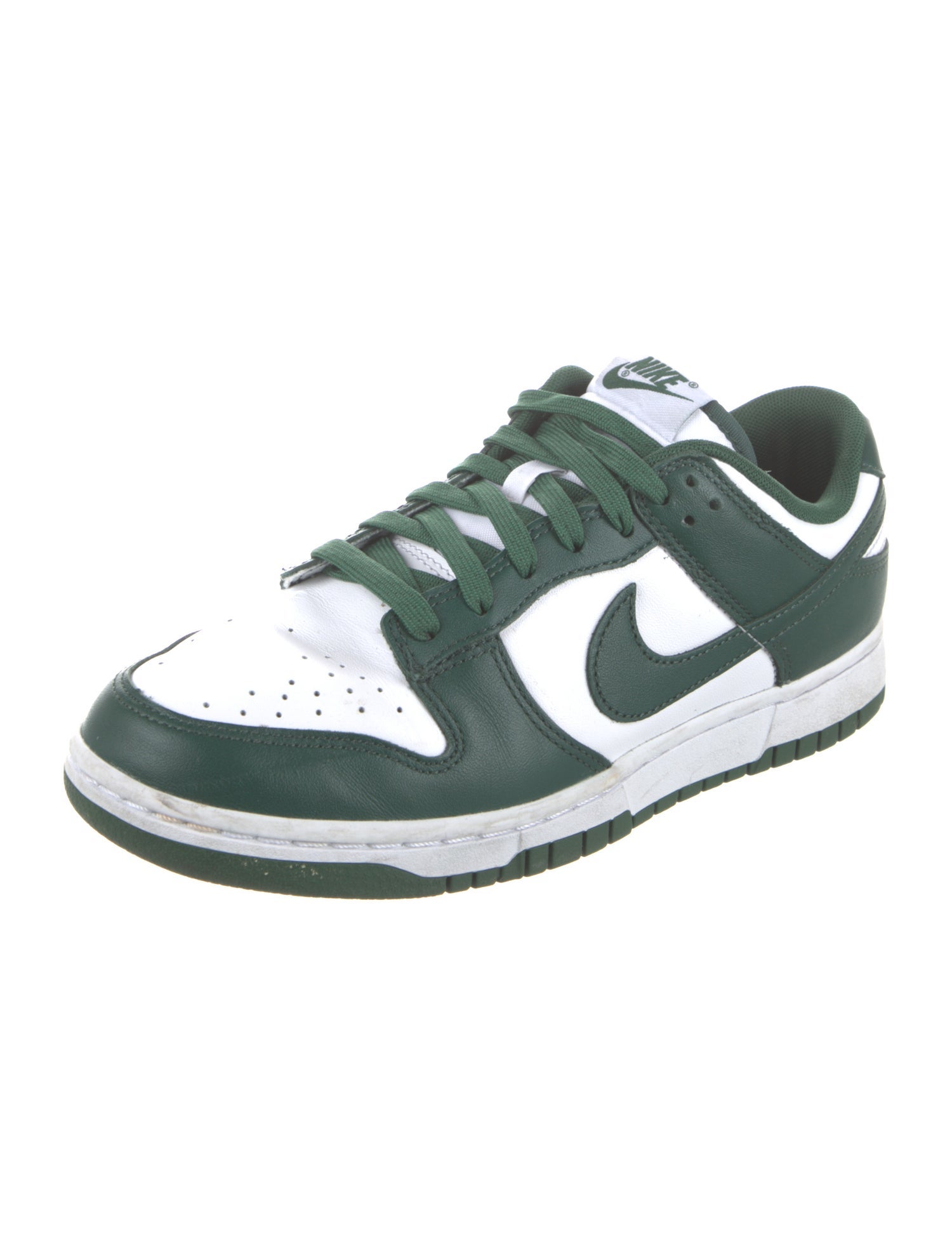 Nike Leather Colorblock Pattern Athletic Sneakers