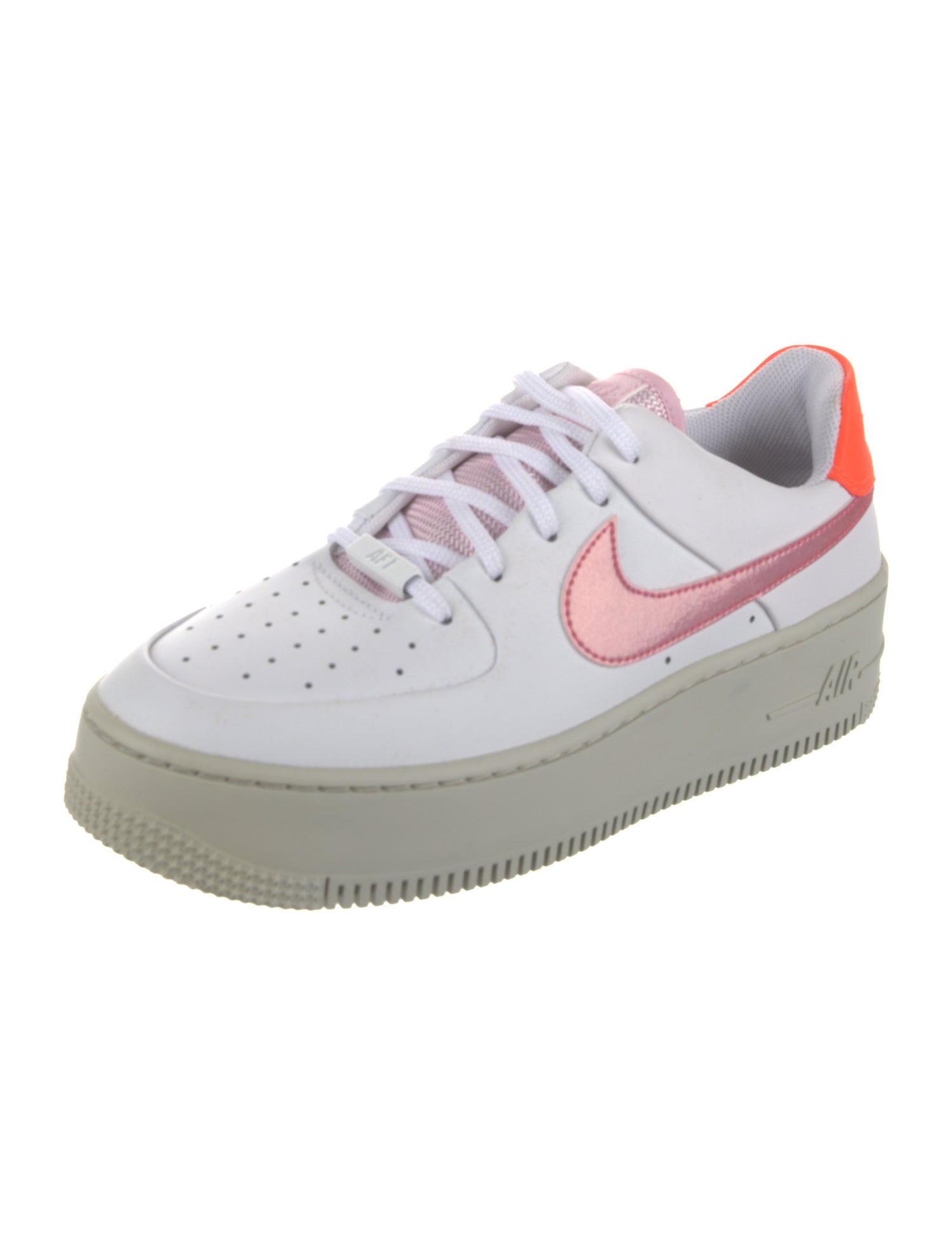 Nike Leather Colorblock Pattern Sneakers