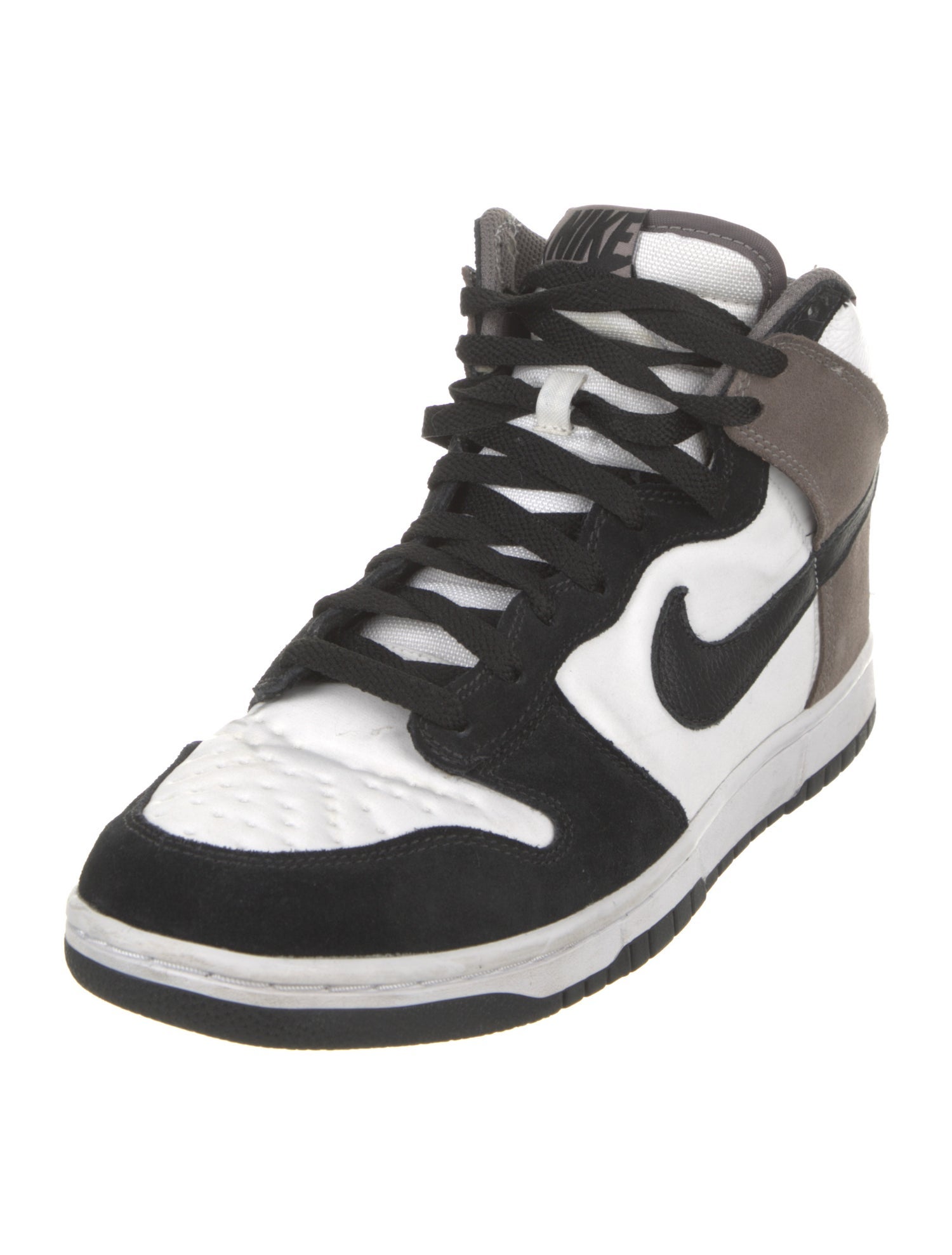 Nike Leather Colorblock Pattern Sneakers
