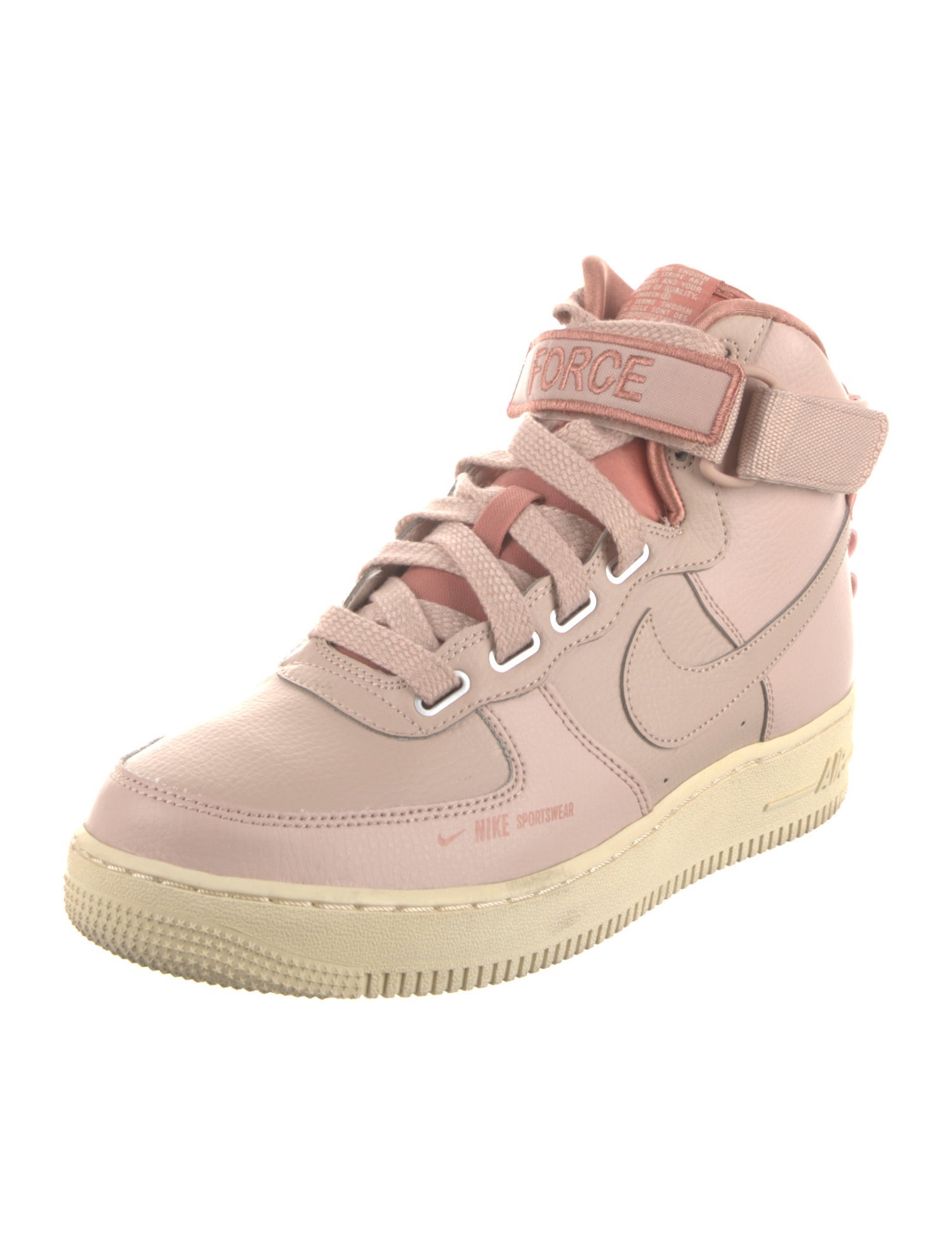 Nike Leather Embroidered Accent Wedge Sneakers
