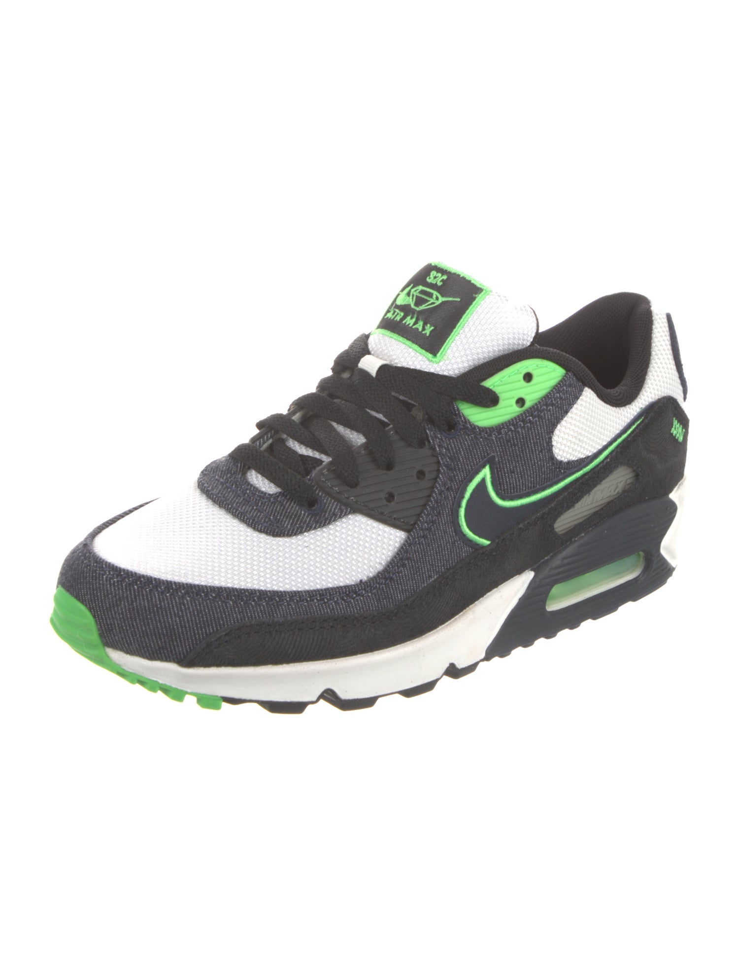 Nike Denim Colorblock Pattern Athletic Sneakers