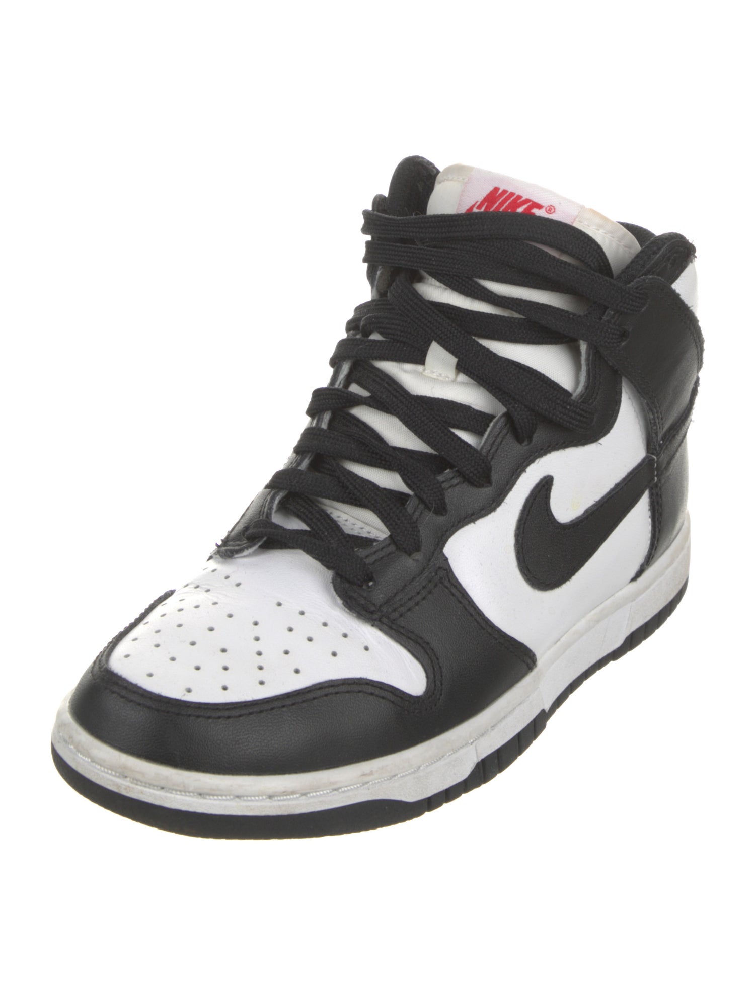 Nike Leather Colorblock Pattern Athletic Sneakers
