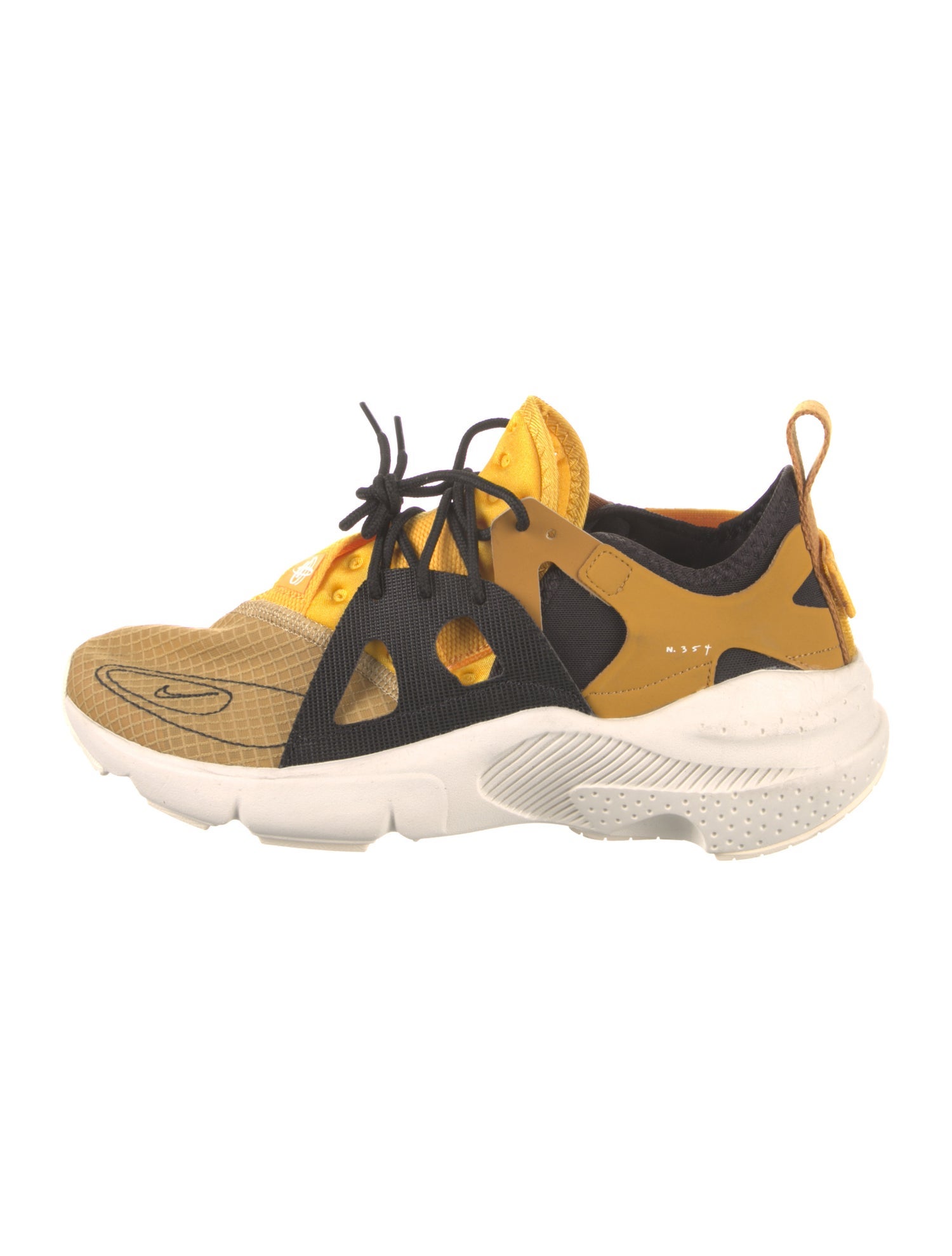 Nike Leather Colorblock Pattern Chunky Sneakers
