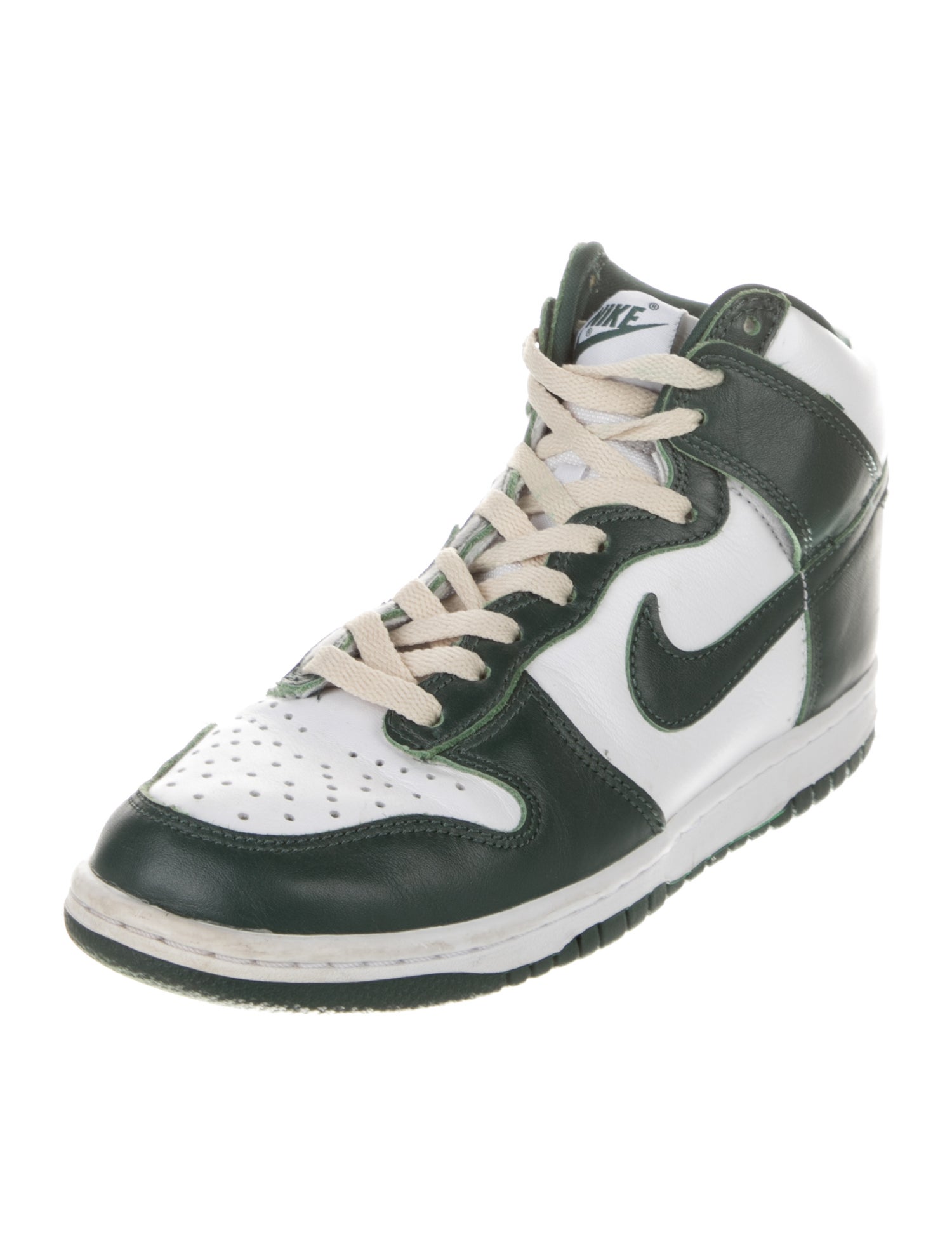 Nike Leather Colorblock Pattern Sneakers
