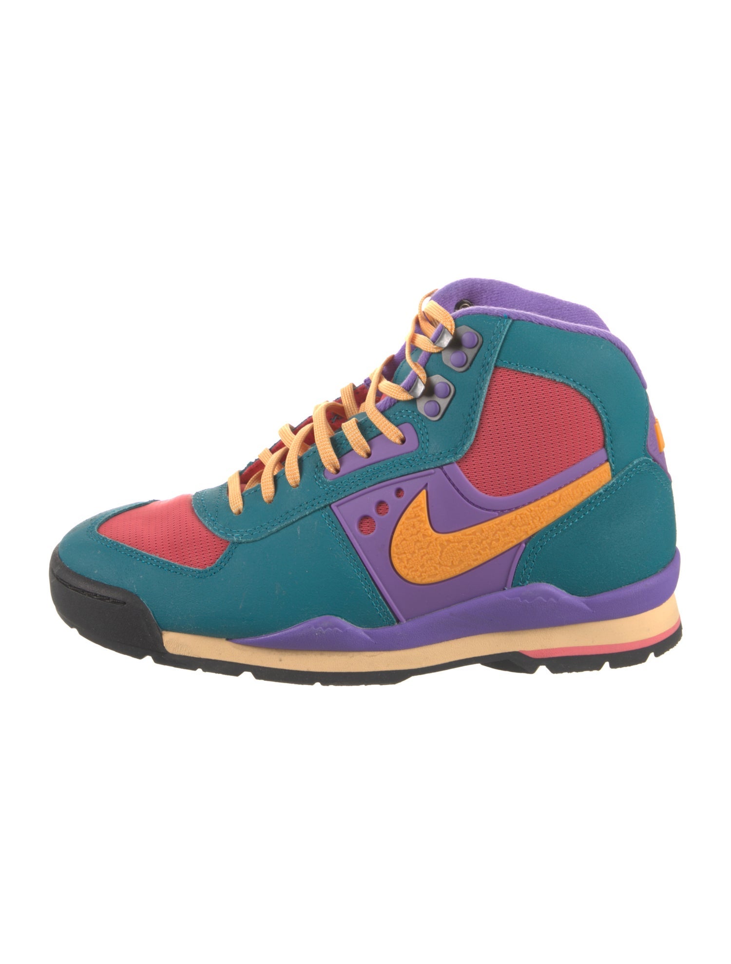 Nike Leather Colorblock Pattern Hiking Boots
