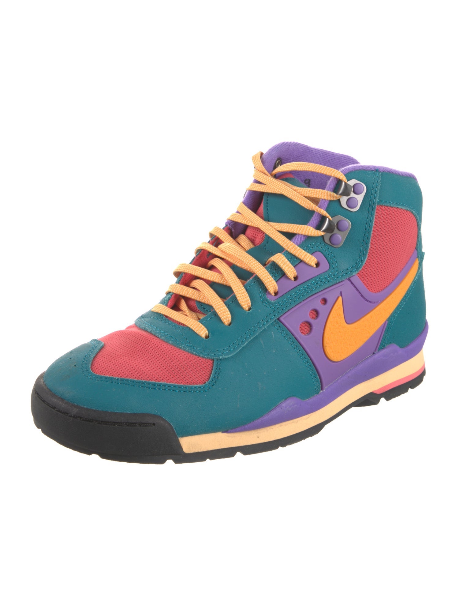 Nike Leather Colorblock Pattern Hiking Boots