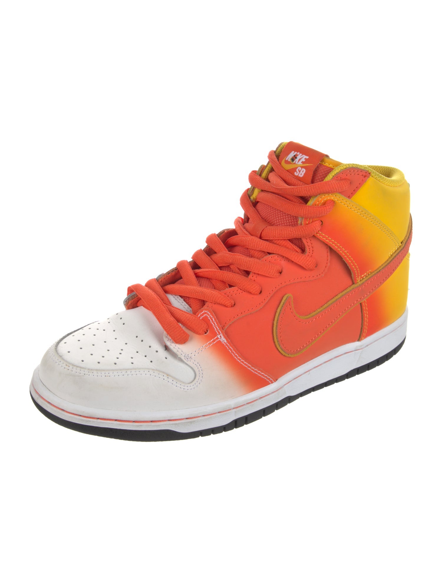 Nike Leather Colorblock Pattern Athletic Sneakers
