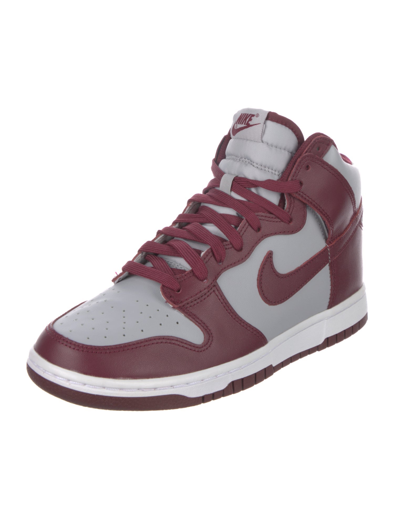 Nike Leather Colorblock Pattern Sneakers