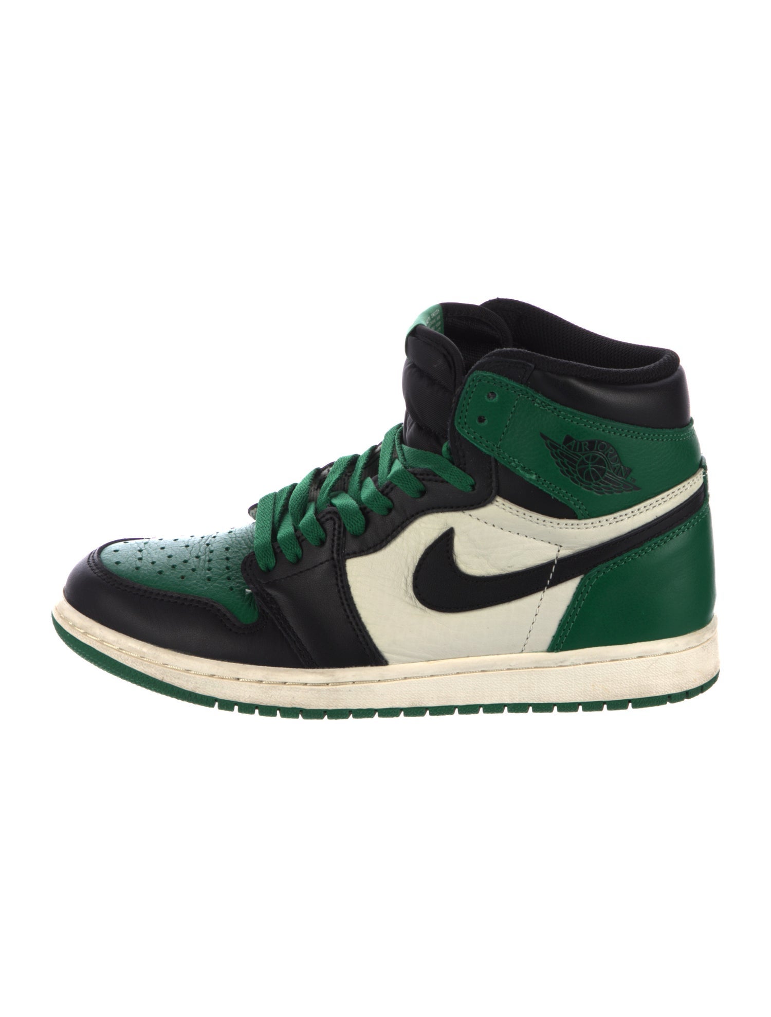 Jordan Leather Colorblock Pattern Athletic Sneakers