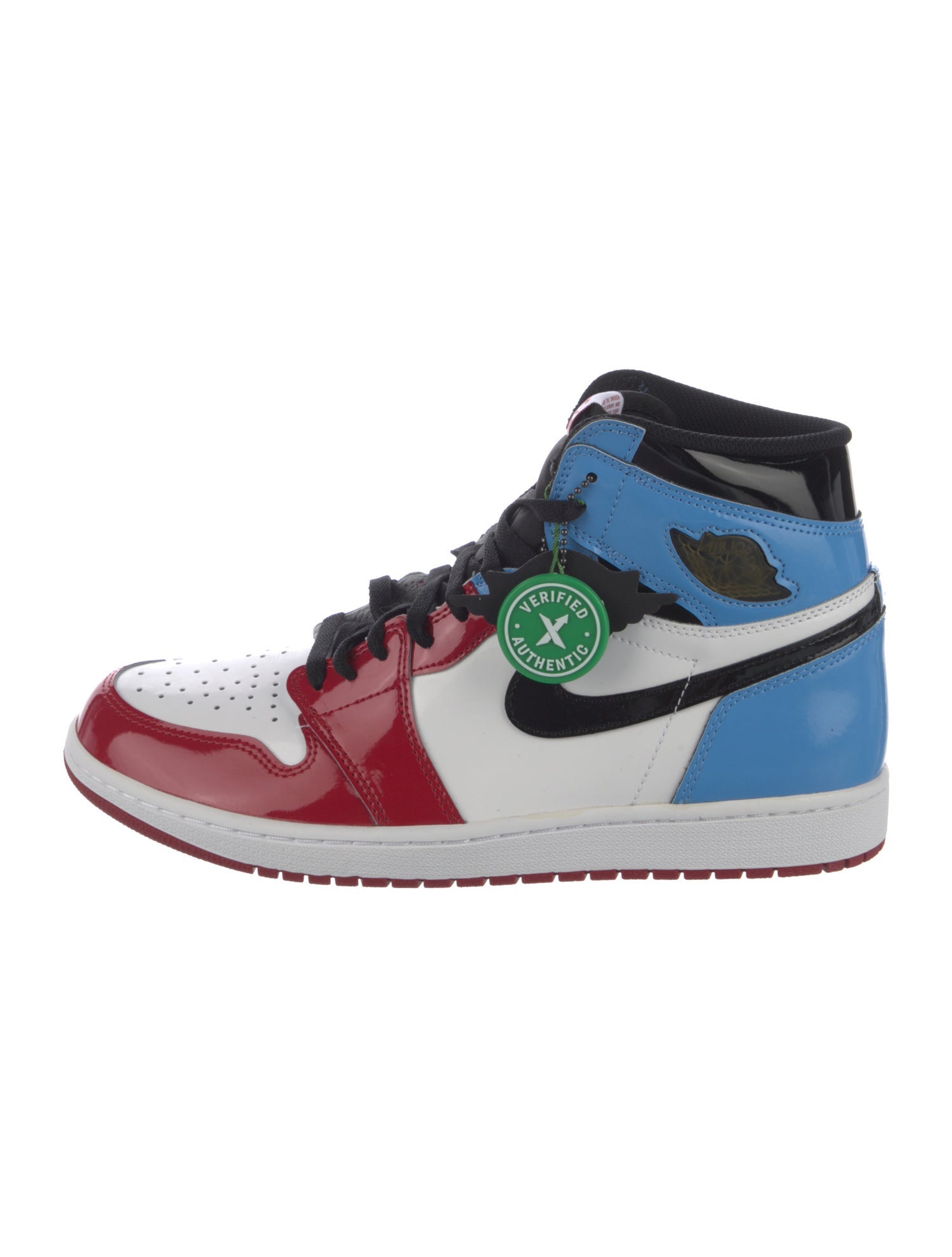 Jordan Patent Leather Colorblock Pattern Sneakers w/ Tags