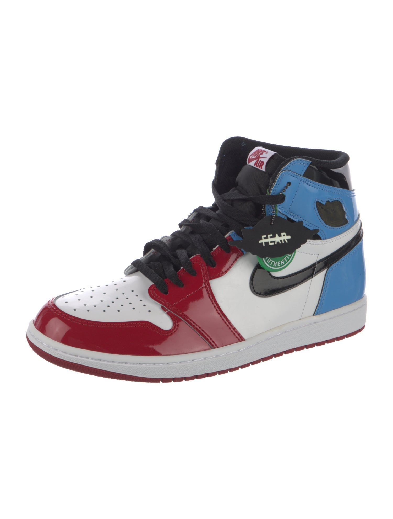 Jordan Patent Leather Colorblock Pattern Sneakers w/ Tags