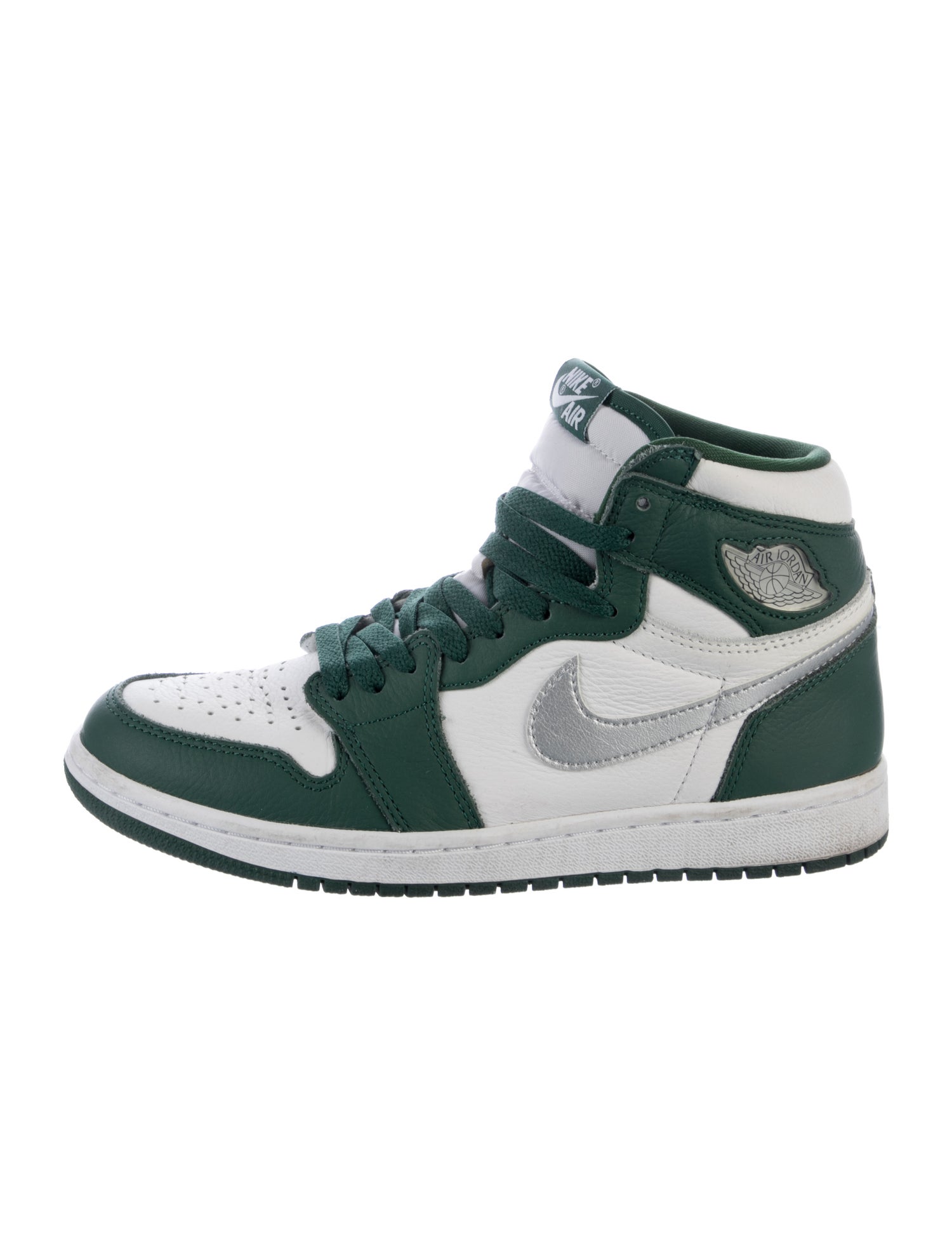 Jordan Leather Colorblock Pattern Sneakers
