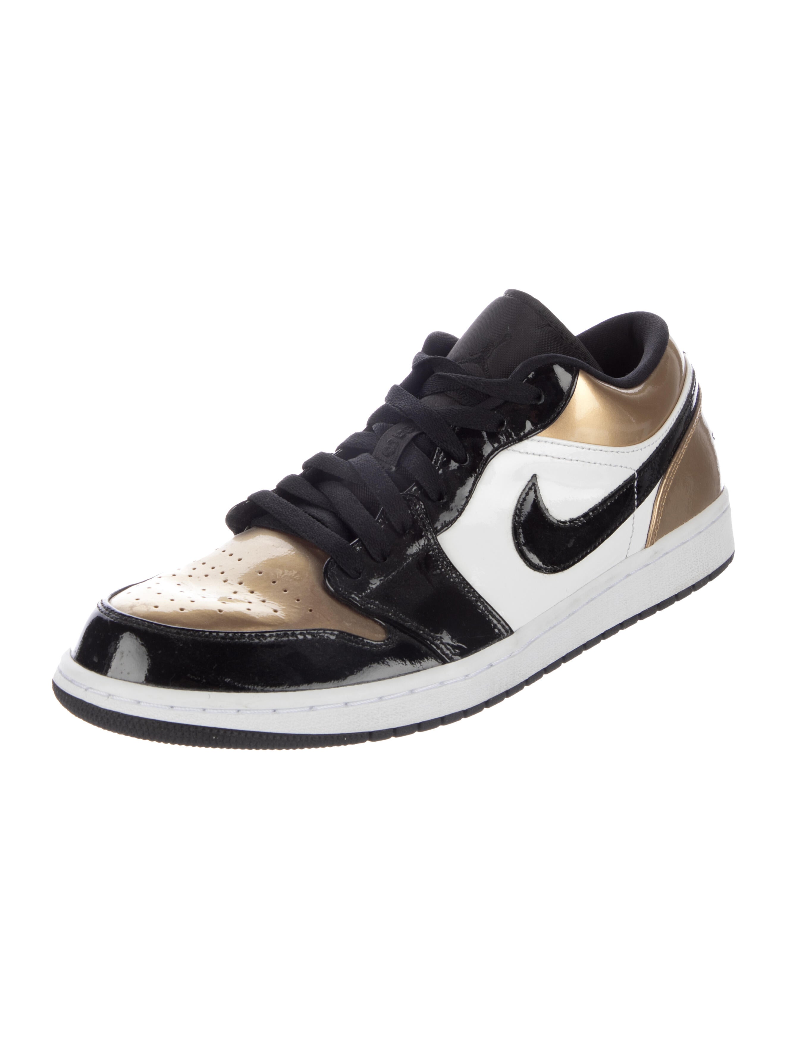 Jordan 1 Low Gold Toe Sneakers