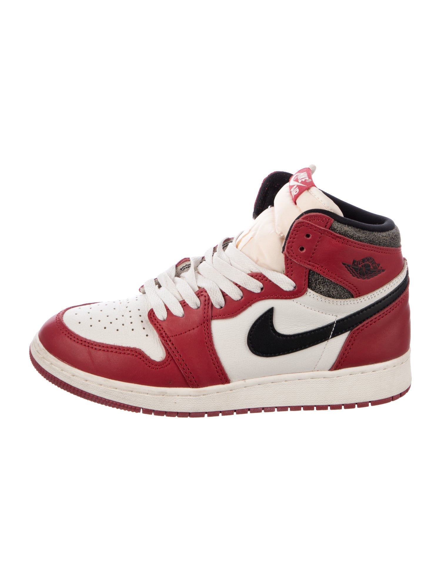 Jordan Leather Colorblock Pattern Sneakers