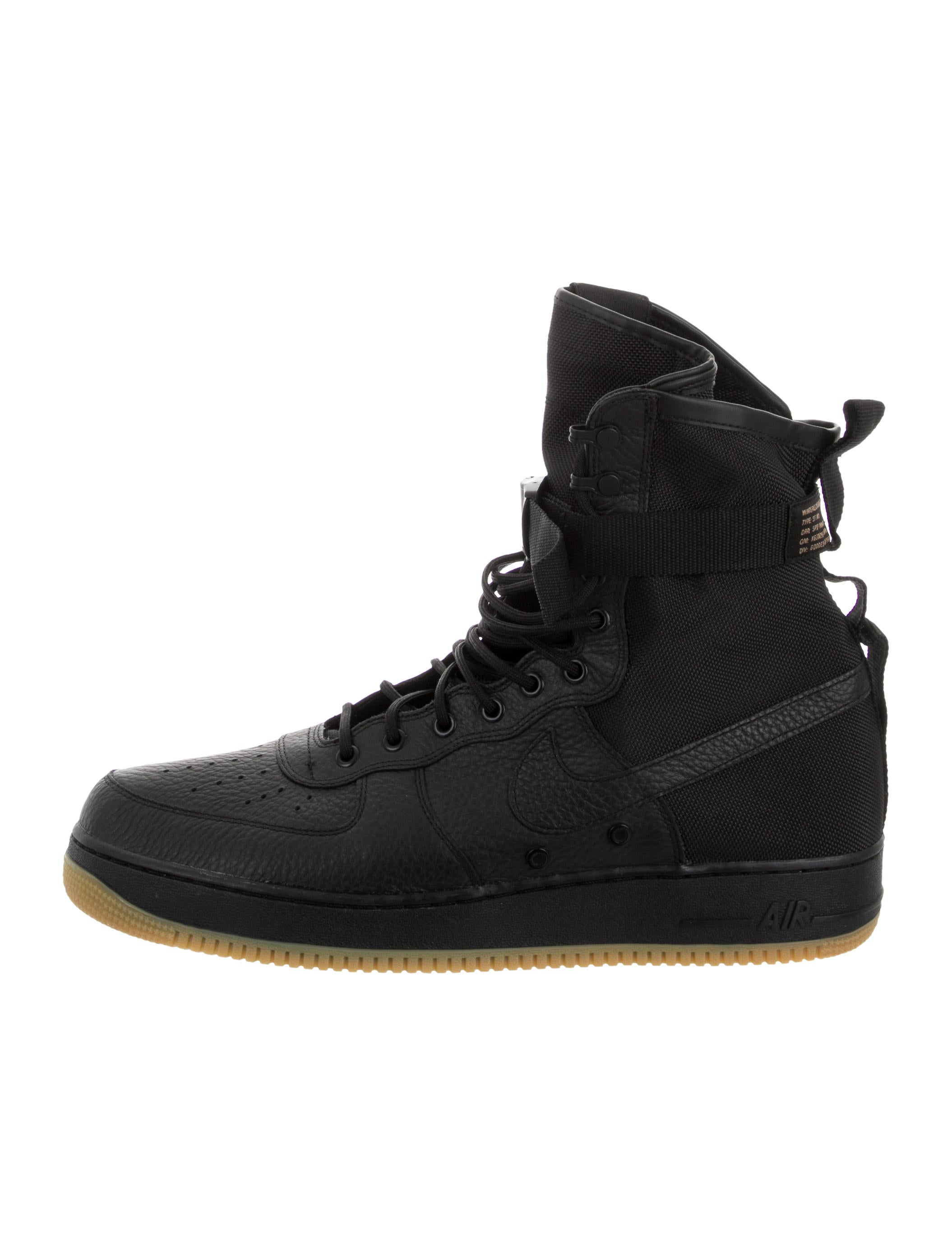 Nike 2017 SF Air Force 1 Black Gum Sneakers