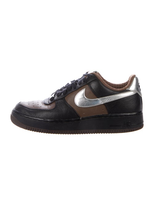 Nike Air Force 1 Leather Athletic Sneakers Brown
