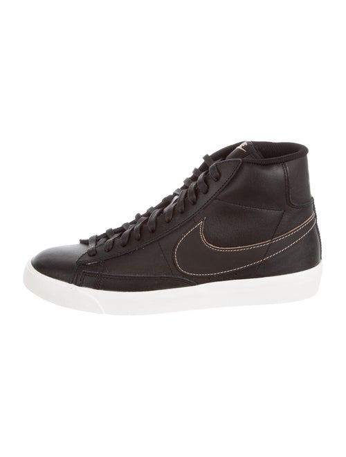 Nike Blazer Mid DarkPatina Leather Sneakers Black