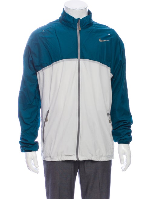 Nike Colorblock Pattern Jacket Blue