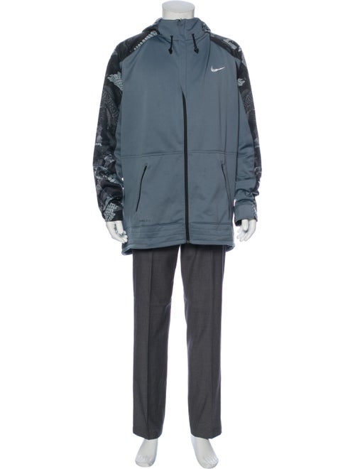 Nike Printed Crew Neck Hoodie Black