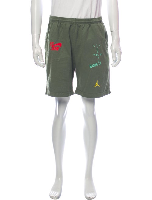 Nike Graphic Print Jogger Shorts Green