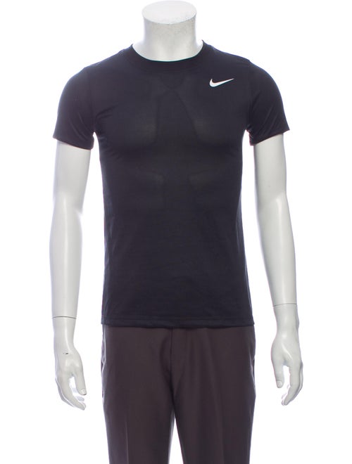Nike Crew Neck Short Sleeve Sweatshirt Black