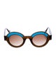 Anne et Valentin Round Gradient Sunglasses