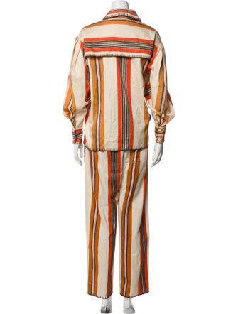 Antipodium Linen Striped Pant Set