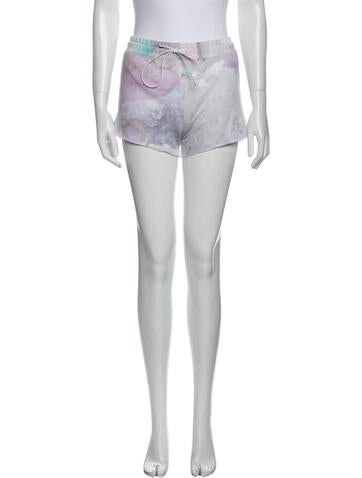 Baja East Shorts Tie-Dye Print Mini US 00 | XXS