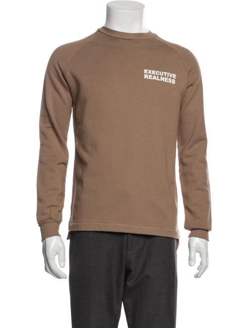 Baja East Graphic Print Crew Neck Sweatshirt