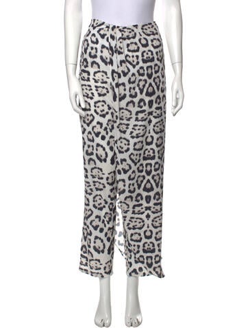 Baja East Pants Animal Print Straight Leg XS